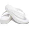 Crocs Women’s Platform Flip Flop Sandal(White)