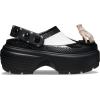 Crocs Womens Wednesday Addams Stomp Clog(Black)