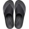 Crocs womens Brooklyn Platform Flip Flops(Black)
