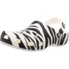 Crocs Unisex Adult Classic Animal Print Clogs(White/Zebra Print)