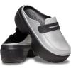 Crocs Unisex-Adult Stomp Loafers(Silver/Black)