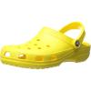Crocs Women’s Classic Marbled Tie-dye Clogs(Lemon)