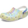Crocs Women’s Classic Marbled Tie-dye Clogs(White/Multi)