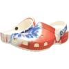 Crocs Women’s Classic Solar Rainbow Clogs(Multi/White)
