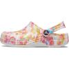 Crocs Women’s Classic Solar Rainbow Clogs(Orange Zing/Multi)