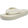 Crocs Women’s Platform Flip Flop Sandal(Bone)