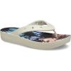 Crocs Women’s Platform Flip Flop Sandal(Bone/Multi)