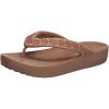 Crocs Women’s Platform Flip Flop Sandal(Diamonte Bronze)