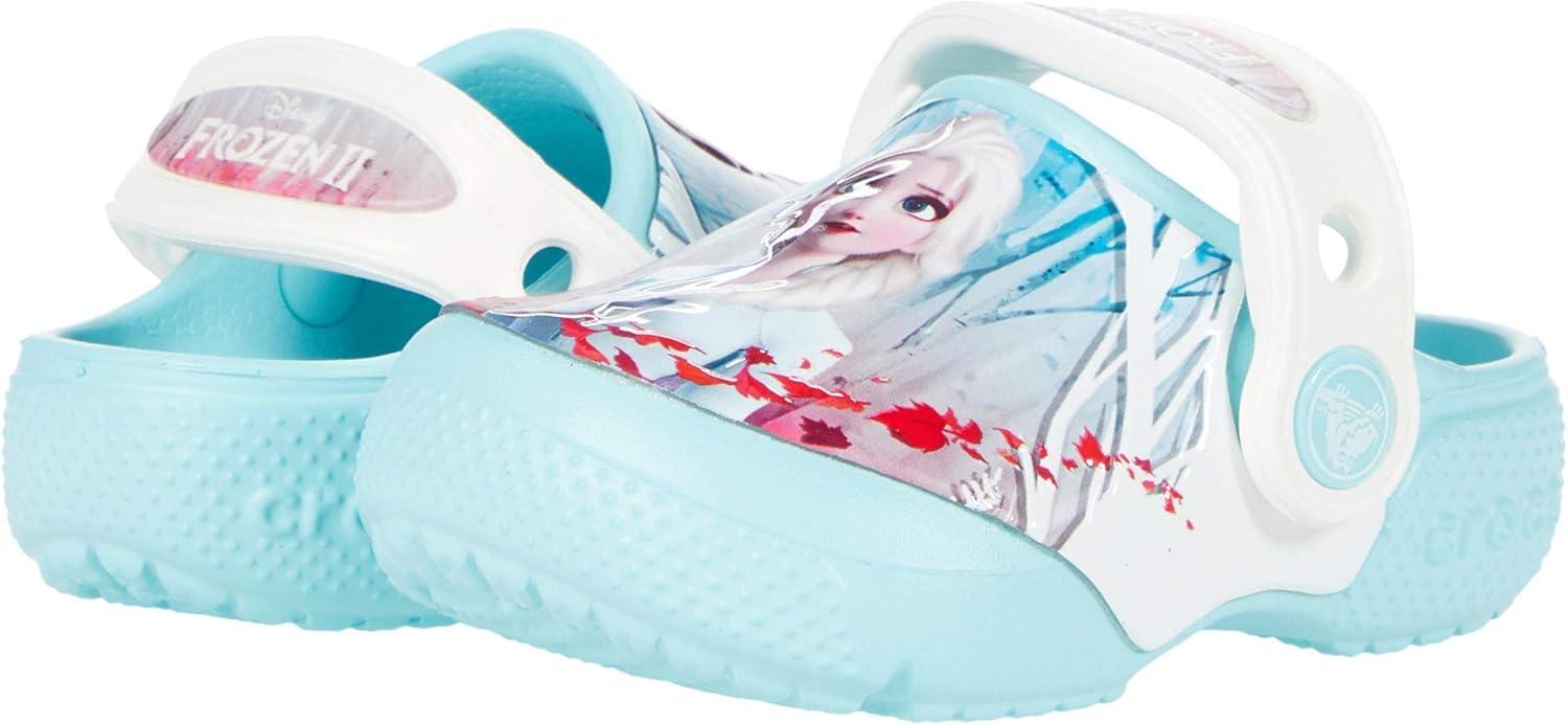 imageCrocs Girls Fun Lab OL Disney Frozen 2 Clog ToddlerLittle KidIce Blue