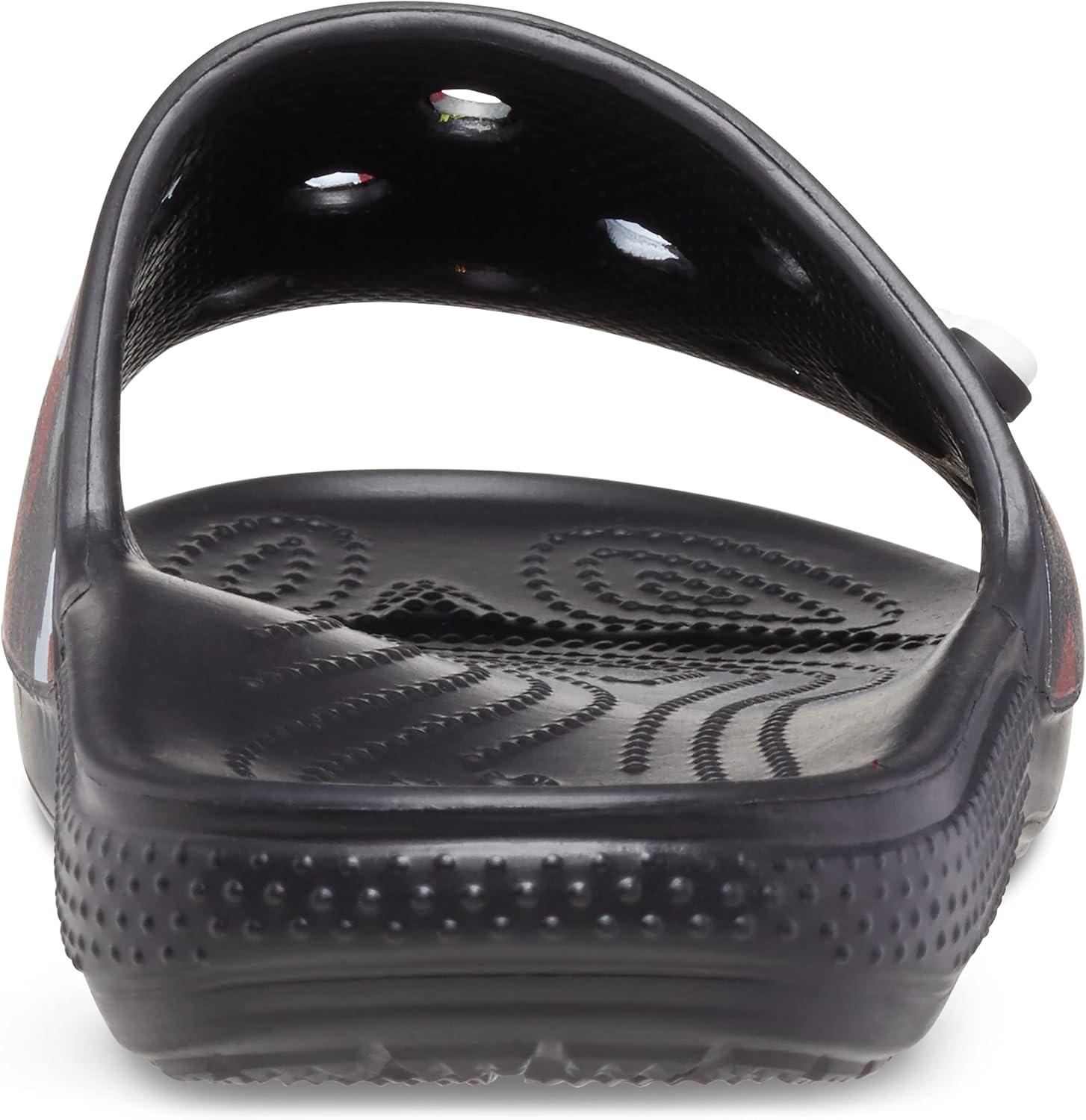 imageCrocs Kids Classic Slide Sandals BlackRed 11 Little Kid