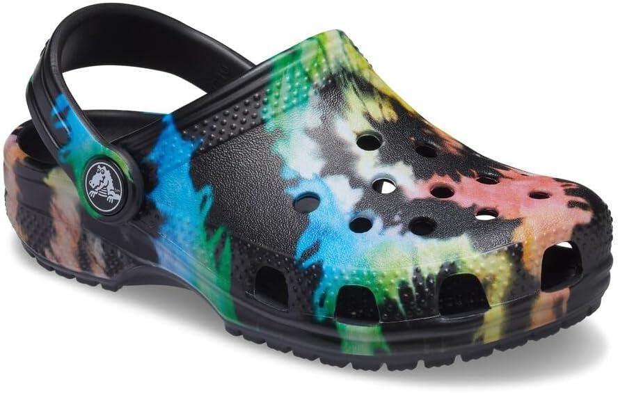 imageCrocs Kids Classic Tie Dye ClogsBlackBlack