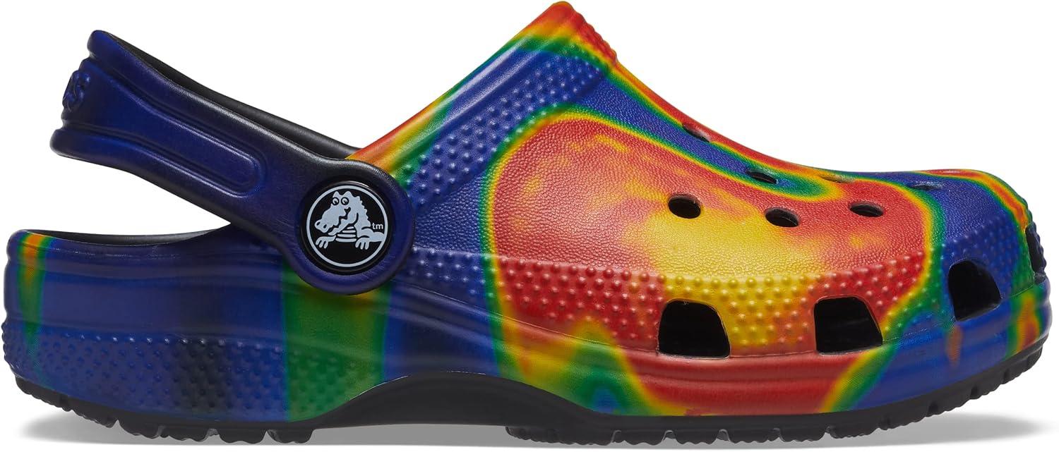imageCrocs Kids Classic Tie Dye ClogsNavyBlack