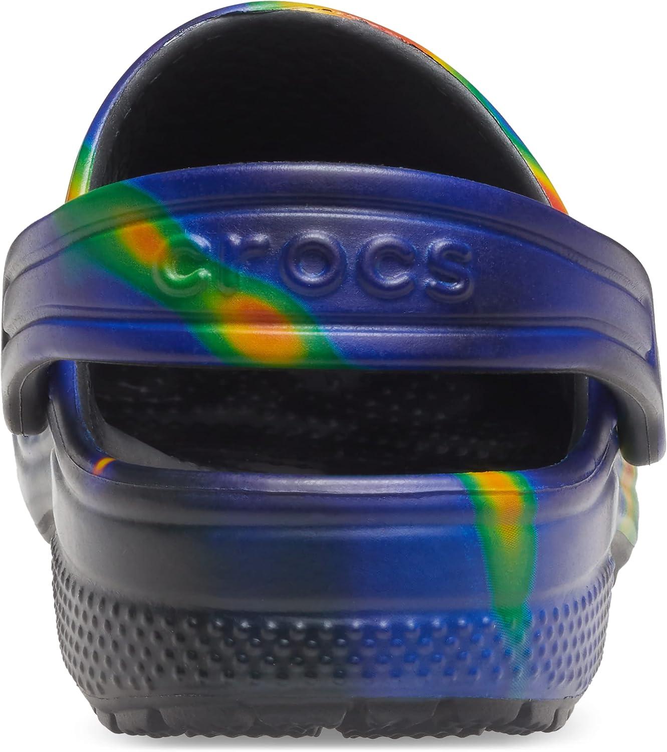 imageCrocs Kids Classic Tie Dye ClogsNavyBlack