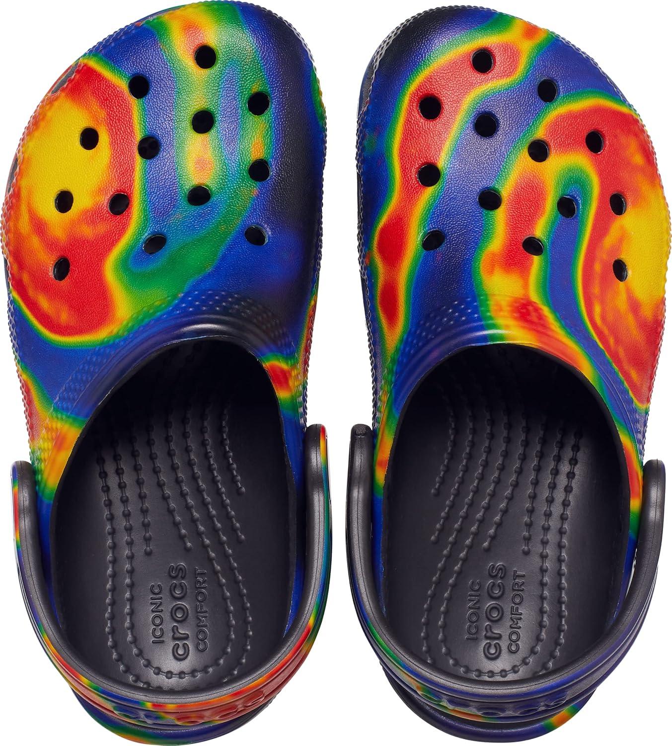 imageCrocs Kids Classic Tie Dye ClogsNavyBlack