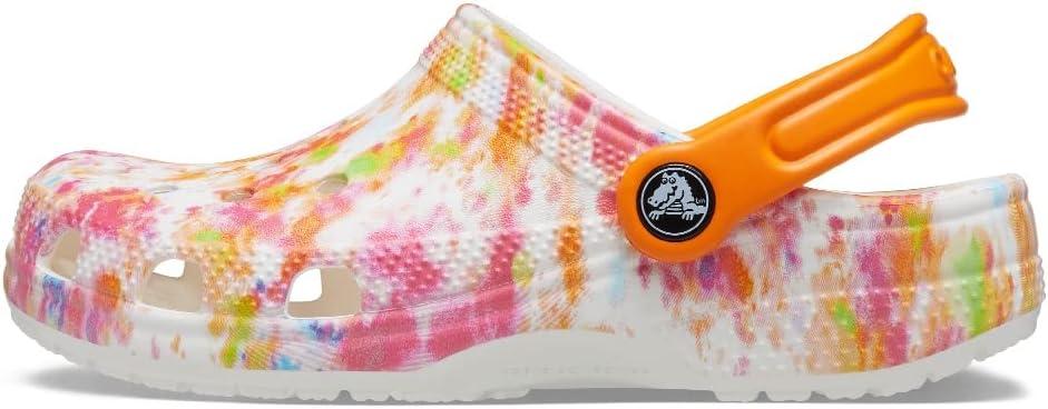 imageCrocs Kids Classic Tie Dye ClogsOrange Zing Splatter Dye