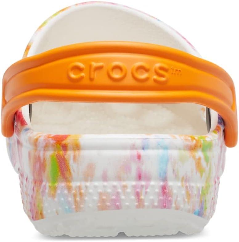 imageCrocs Kids Classic Tie Dye ClogsOrange Zing Splatter Dye