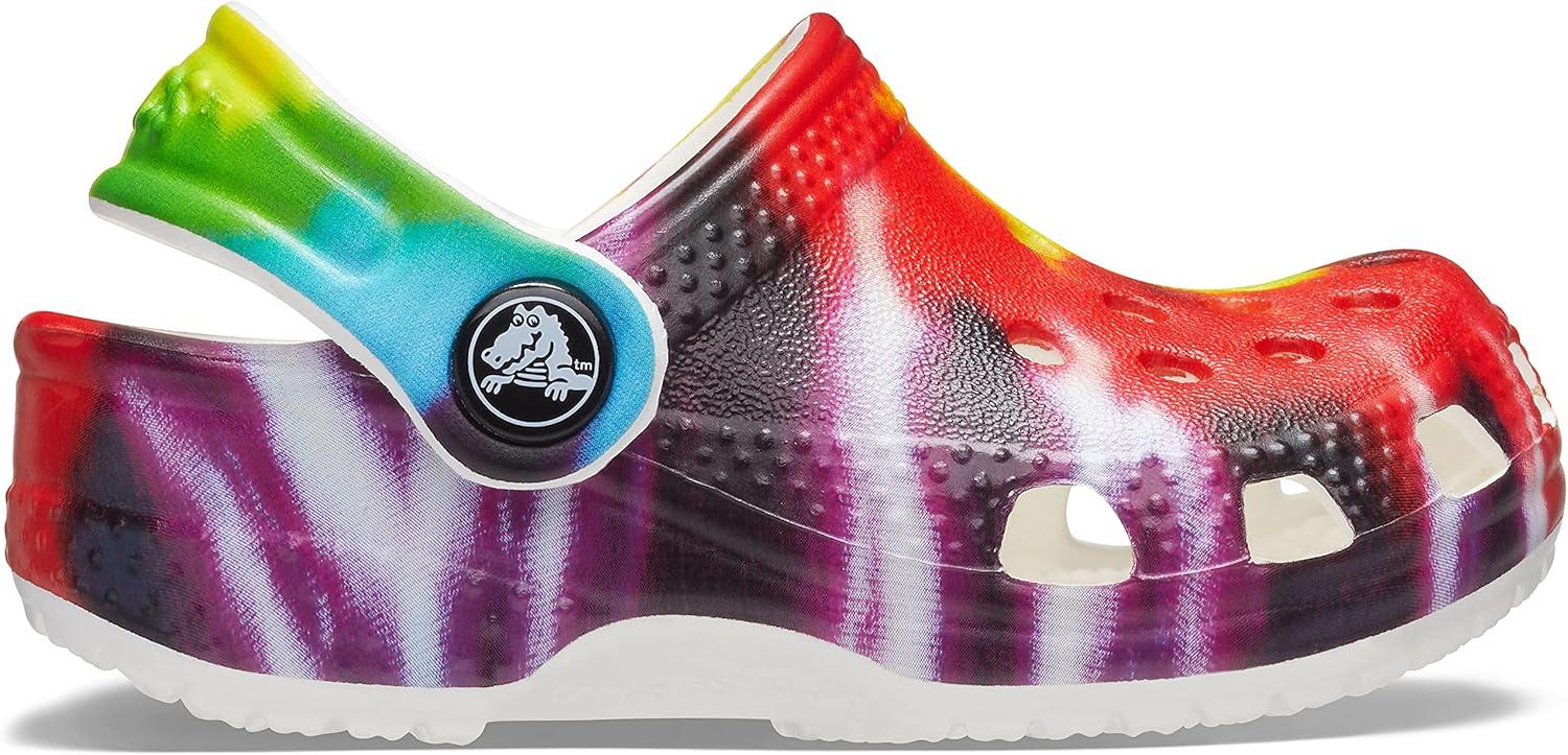 imageCrocs Kids Classic Tie Dye ClogsRainbow Tie Dye