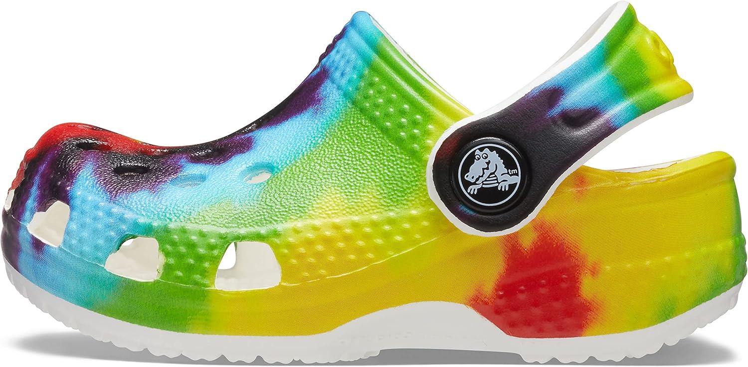 imageCrocs Kids Classic Tie Dye ClogsRainbow Tie Dye