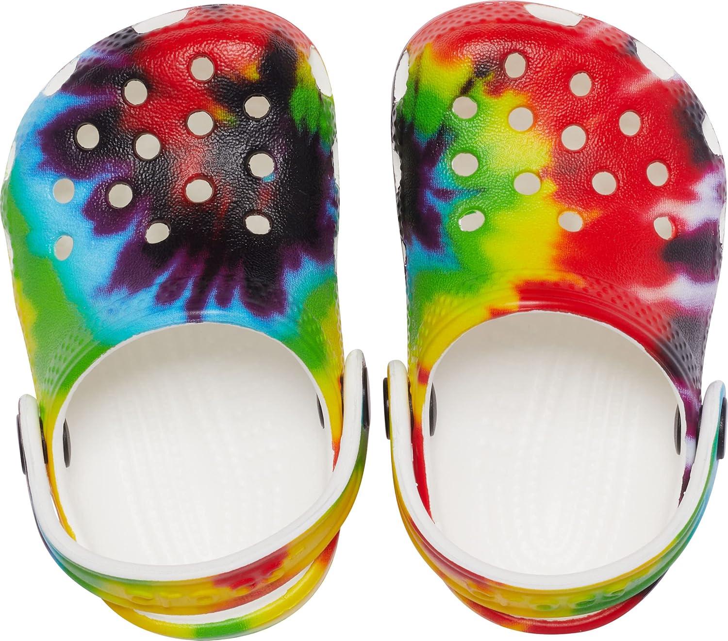imageCrocs Kids Classic Tie Dye ClogsRainbow Tie Dye
