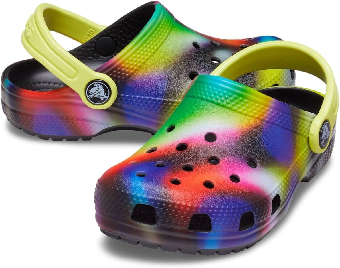 imageCrocs Kids Classic Tie Dye ClogsSolar Rainbow