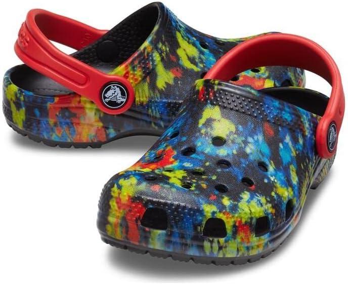imageCrocs Kids Classic Tie Dye ClogsSplatter DyeRed