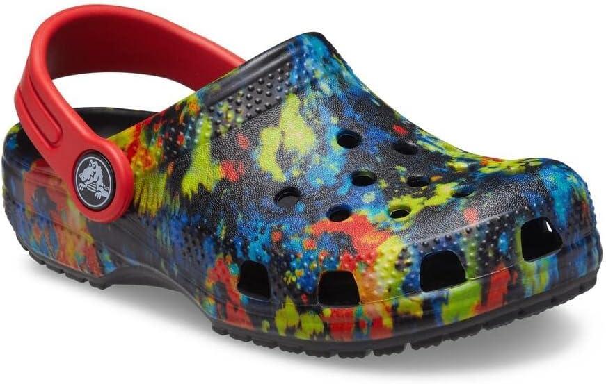 imageCrocs Kids Classic Tie Dye ClogsSplatter DyeRed