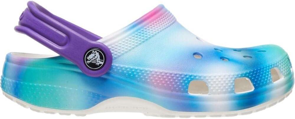 imageCrocs Kids Classic Tie Dye ClogsWhiteMulti Solarized