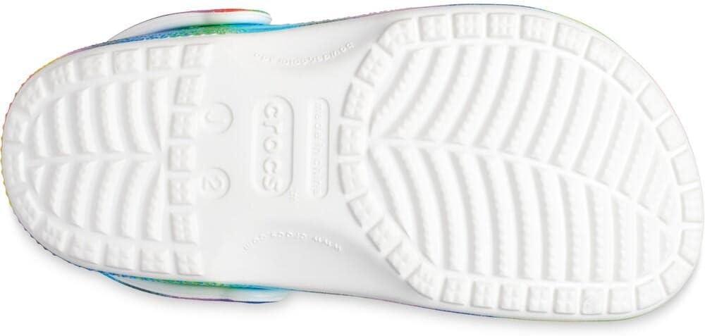 imageCrocs Kids Classic Tie Dye ClogsWhiteMulti Spray Dye