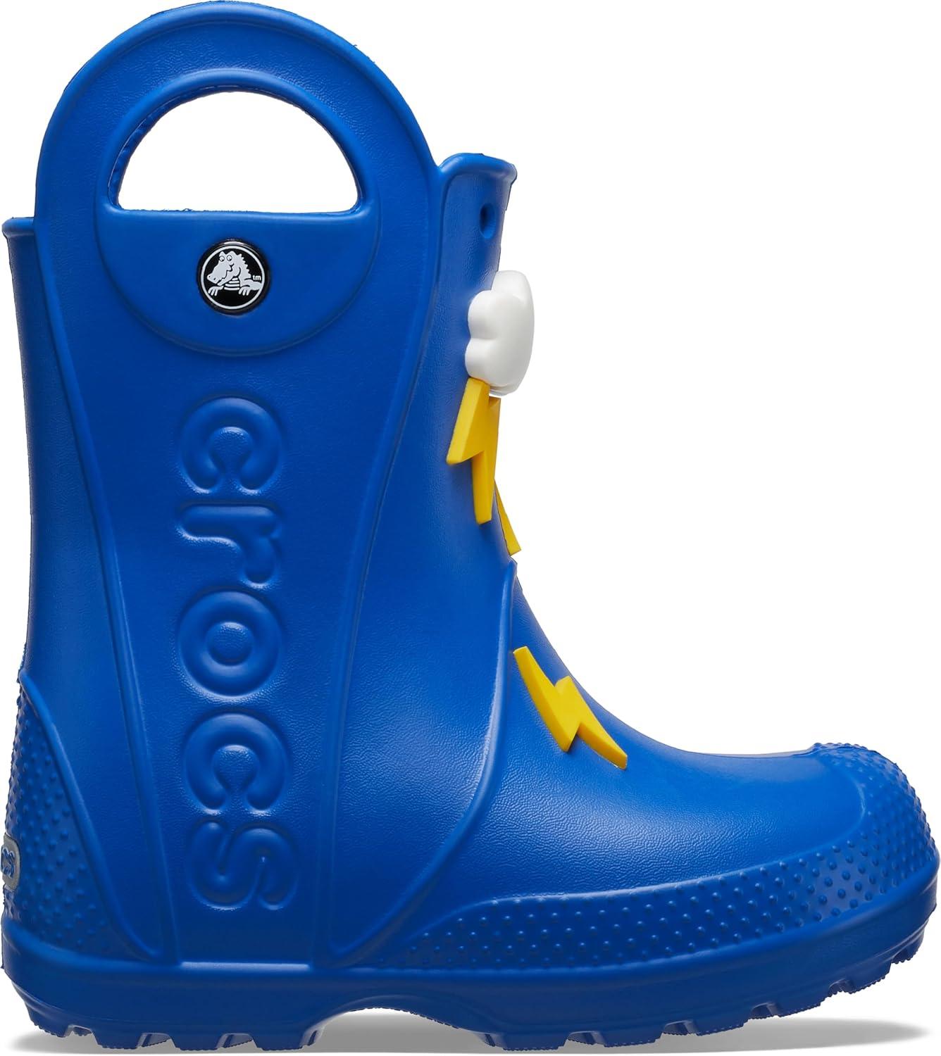 imageCrocs Kids Handle It Rain BootsBlue Bolt