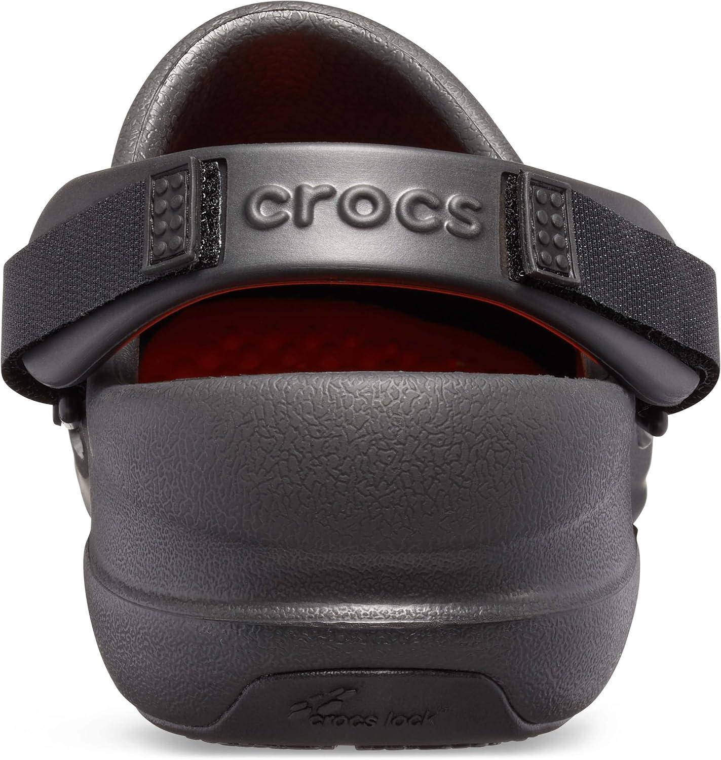 imageCrocs Mens and Womens Bistro Pro Literide Clog  Slip Resistant Work ShoesBlack