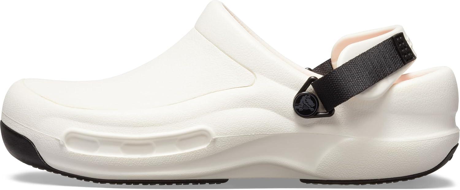 imageCrocs Mens and Womens Bistro Pro Literide Clog  Slip Resistant Work ShoesWhite