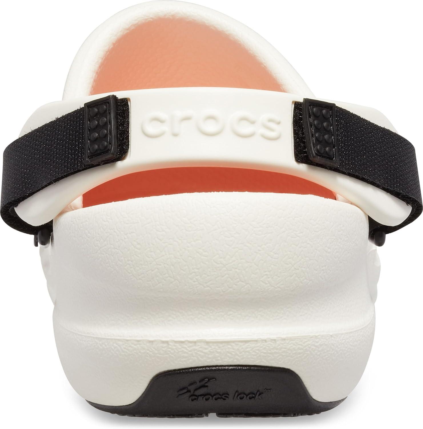 imageCrocs Mens and Womens Bistro Pro Literide Clog  Slip Resistant Work ShoesWhite