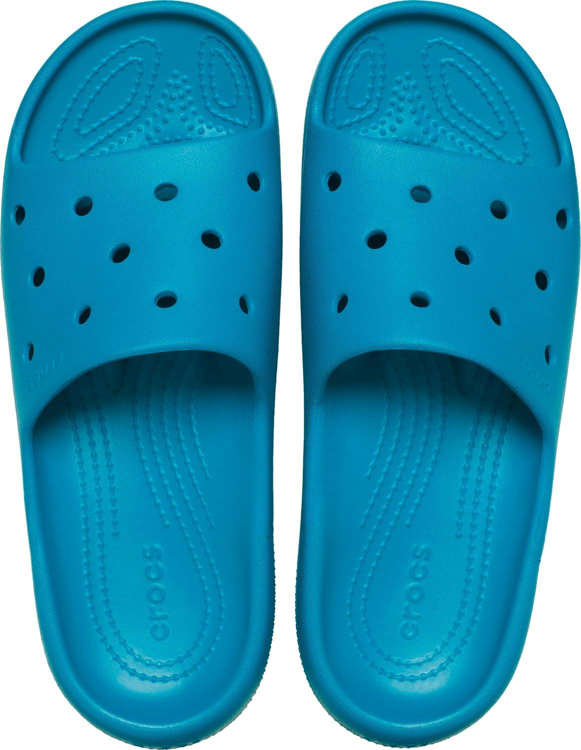 imageCrocs Unisex Adult Classic V2 SlidesTurbo Teal