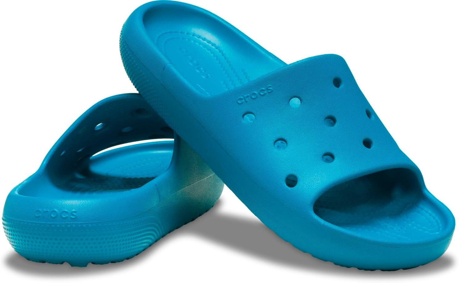 imageCrocs Unisex Adult Classic V2 SlidesTurbo Teal