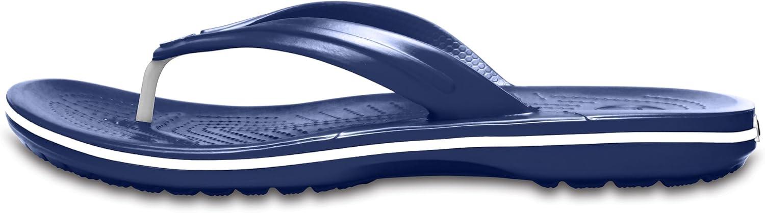 imageCrocs Unisex Adult Crocband Flip Flop SandalNavy