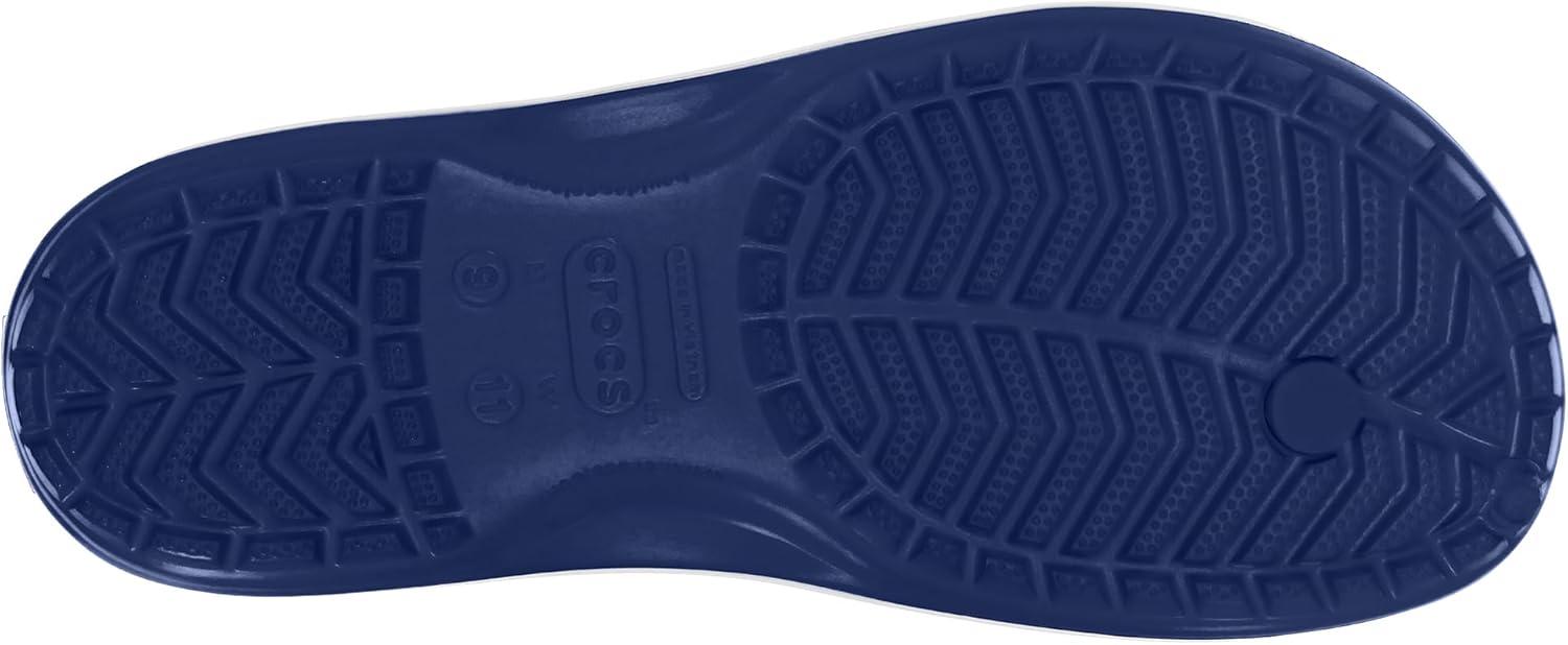 imageCrocs Unisex Adult Crocband Flip Flop SandalNavy
