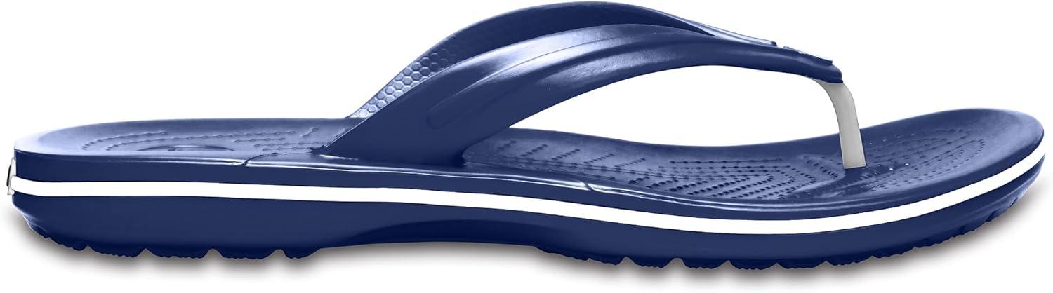 imageCrocs Unisex Adult Crocband Flip Flop SandalNavy
