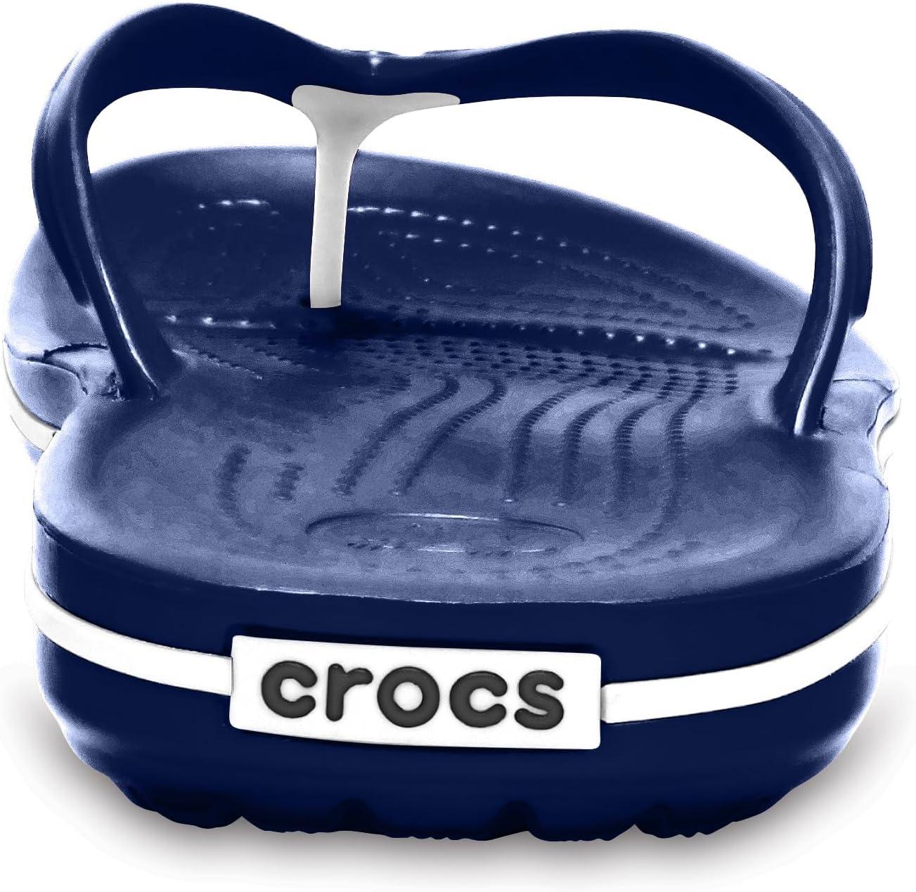 imageCrocs Unisex Adult Crocband Flip Flop SandalNavy