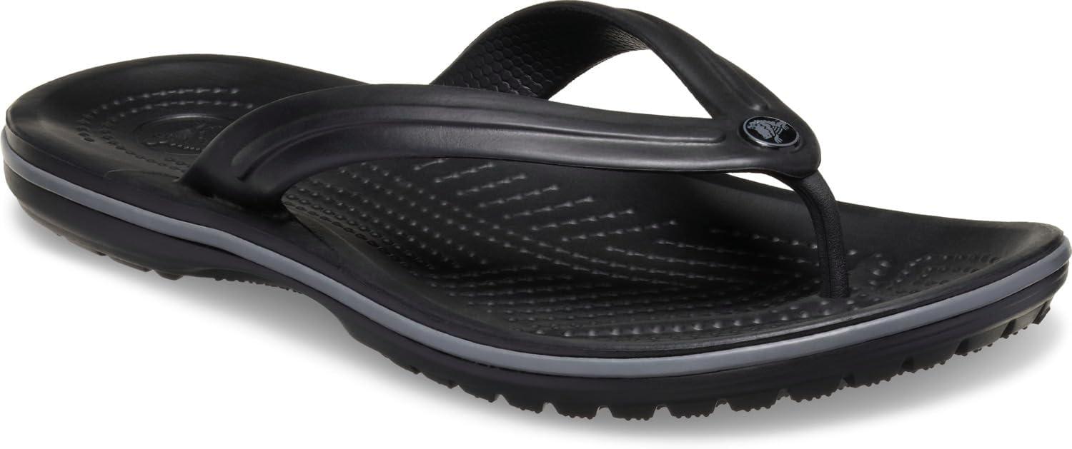 imageCrocs Unisex Adult Crocband Flip Flop SandalsBlack Slate Grey