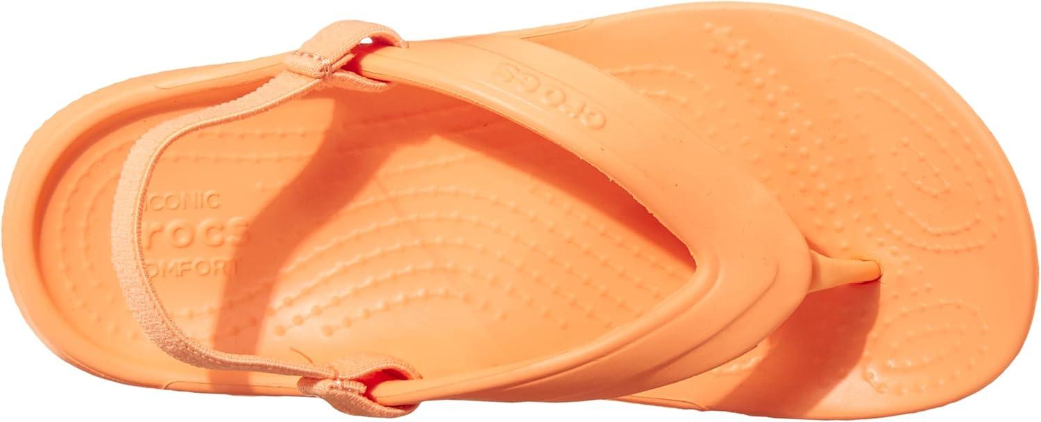 imageCrocs Unisex Adult Crocband Flip Flop SandalsOrange Cantaloupe 801