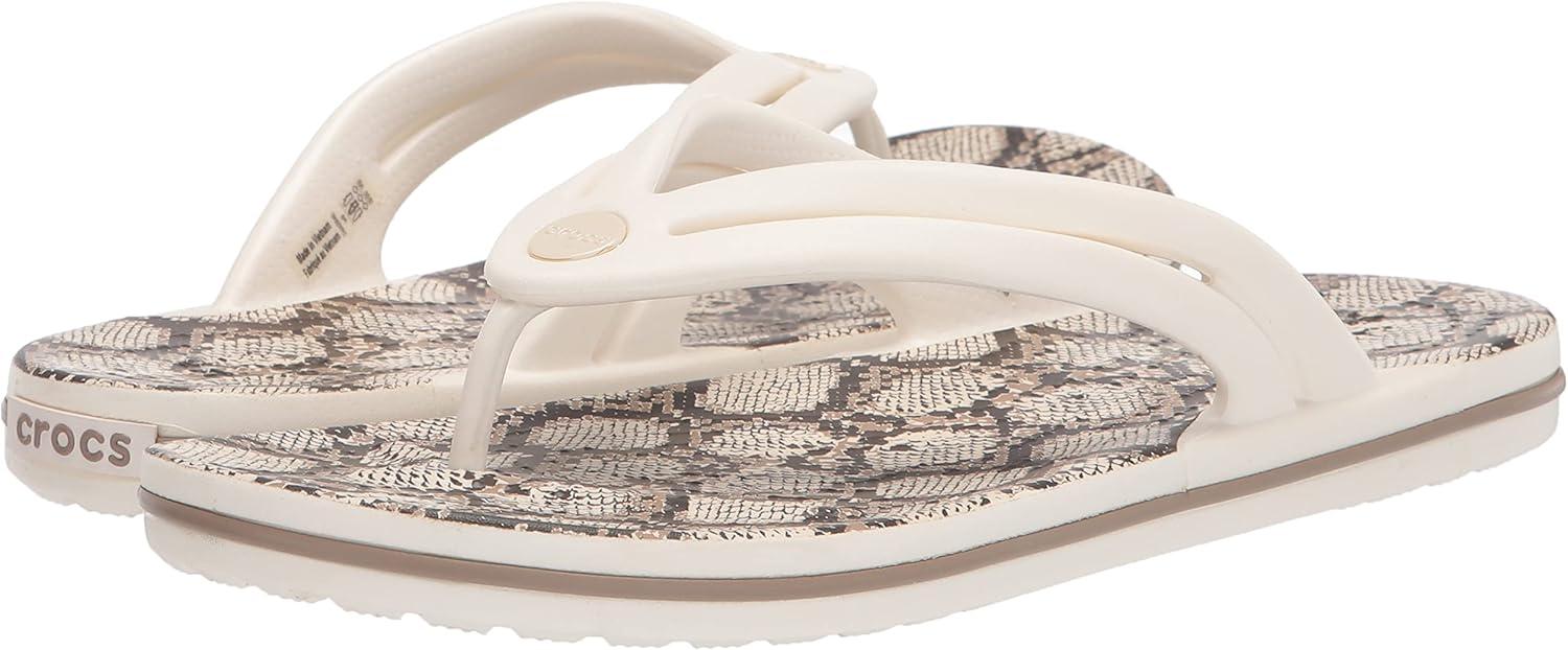 imageCrocs Unisex Adult Crocband Flip Flop SandalsOysterMushroom
