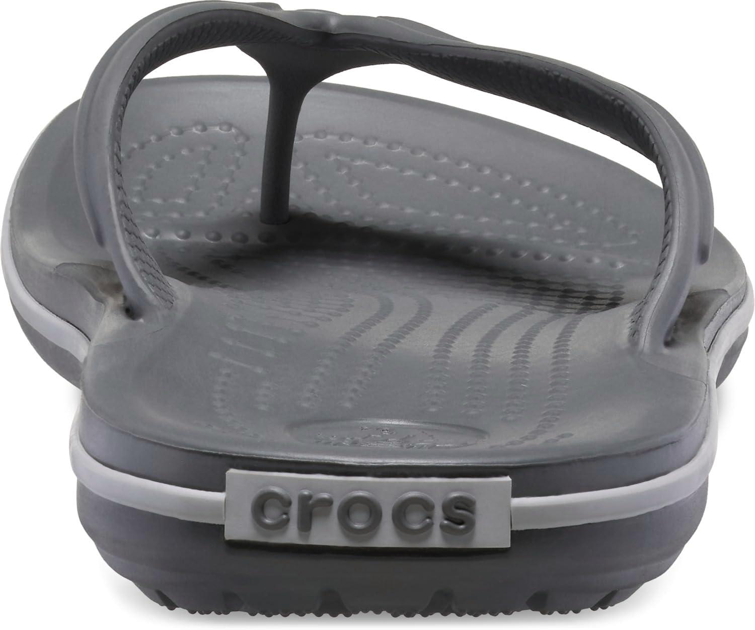 imageCrocs Unisex Adult Crocband Flip Flop SandalsSlate GreySmoke