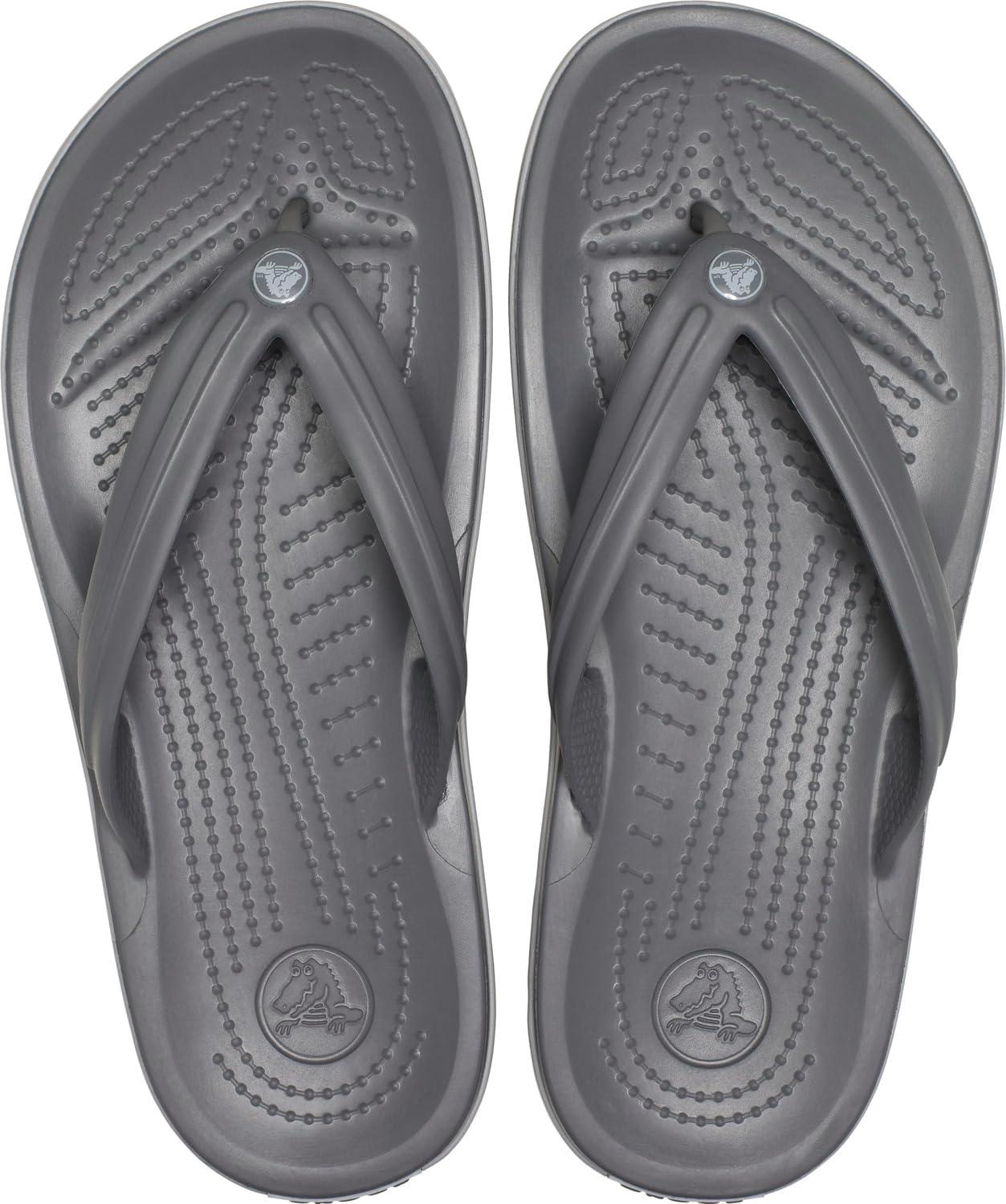 imageCrocs Unisex Adult Crocband Flip Flop SandalsSlate GreySmoke