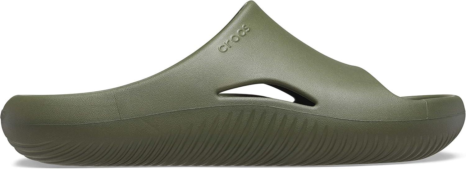 imageCrocs Unisex Adult Mellow Recovery SlidesArmy Green