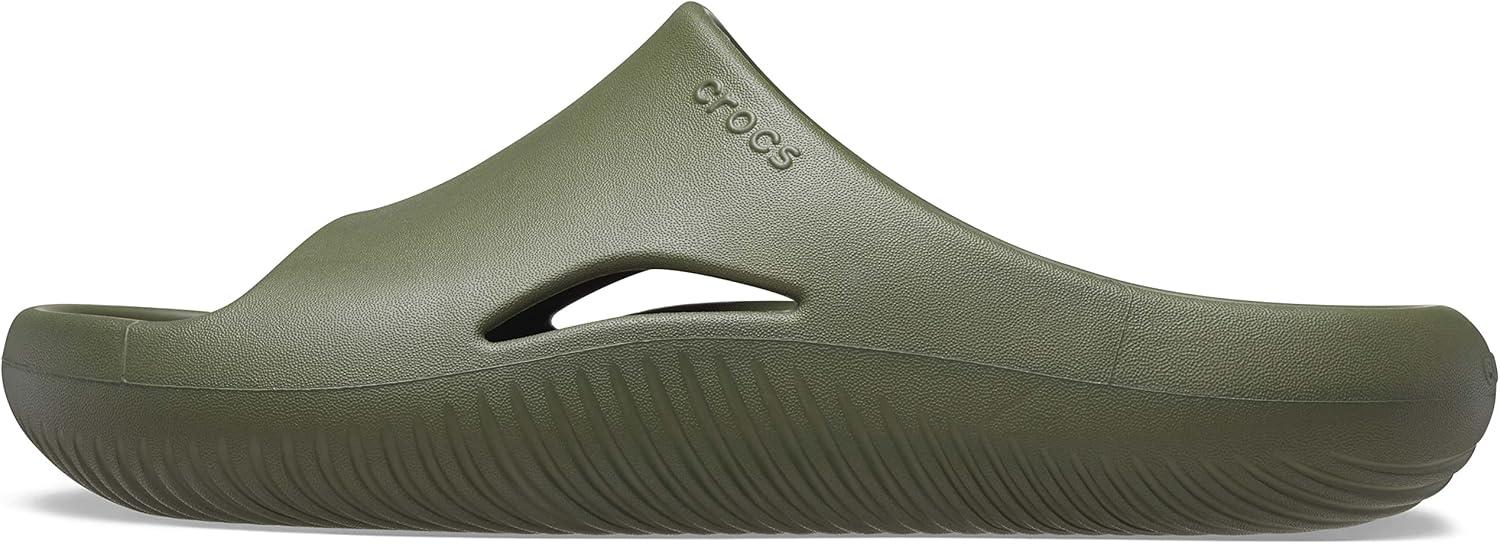imageCrocs Unisex Adult Mellow Recovery SlidesArmy Green