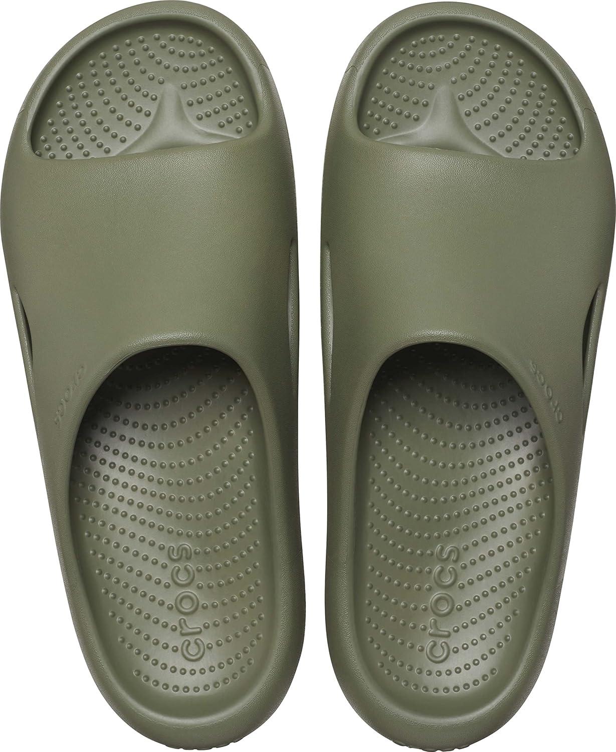 imageCrocs Unisex Adult Mellow Recovery SlidesArmy Green
