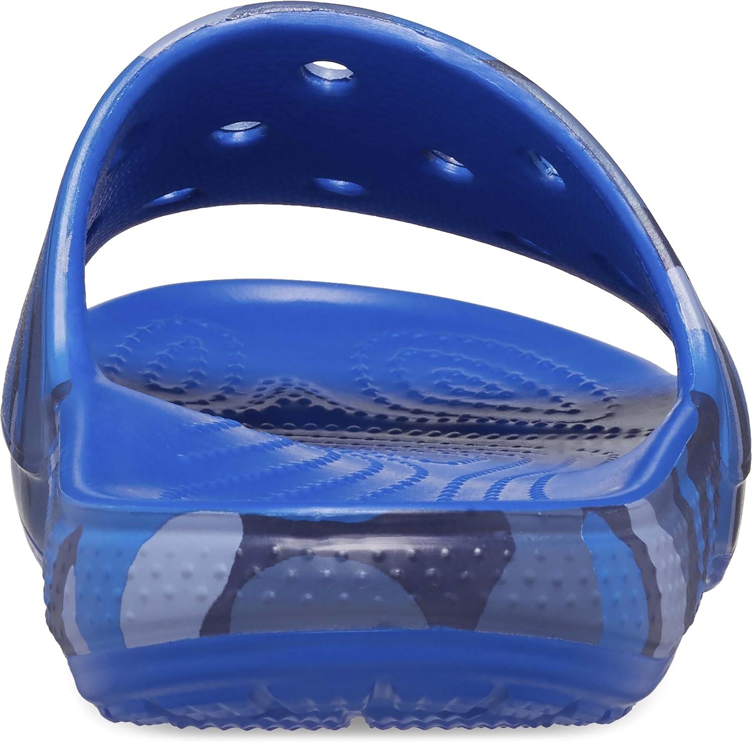 imageCrocs Unisex Classic Camo Slide SandalsBlue BoltMulti Camo Redux