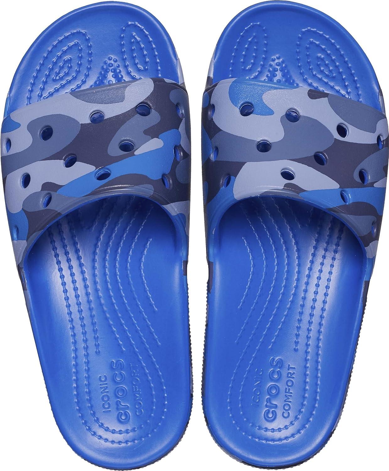 imageCrocs Unisex Classic Camo Slide SandalsBlue BoltMulti Camo Redux