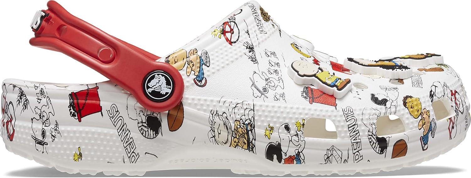 imageCrocs UnisexAdult Classic Peanuts Snoopy ClogWhiteMulti