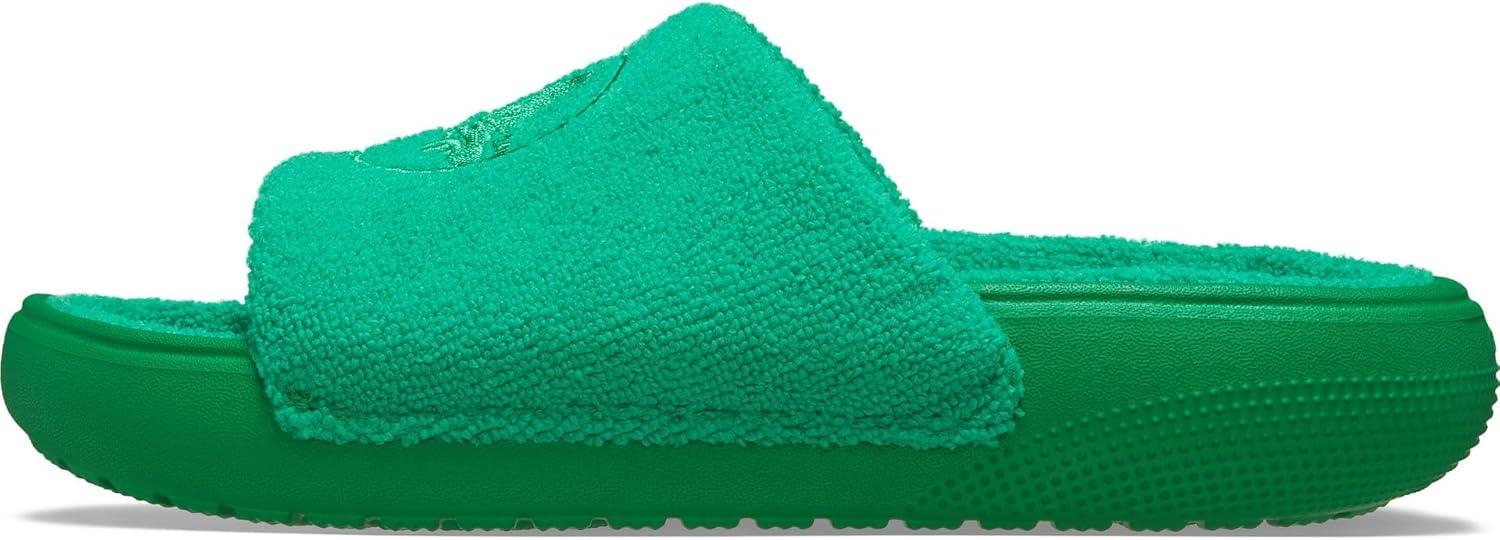 imageCrocs UnisexAdult Classic Towel Slide Sandals for Women and MenGreen Ivy